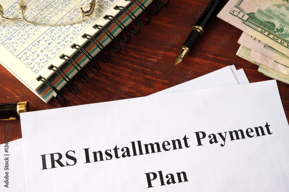how to set up a payment plan with the IRS installment plan paperwork