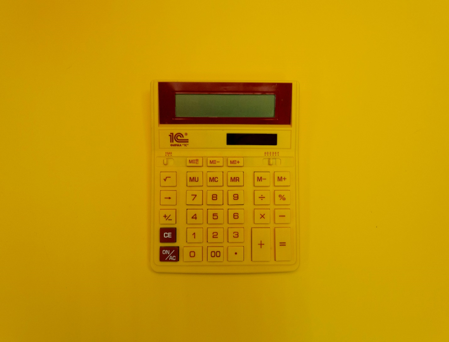 A calculator and notebook